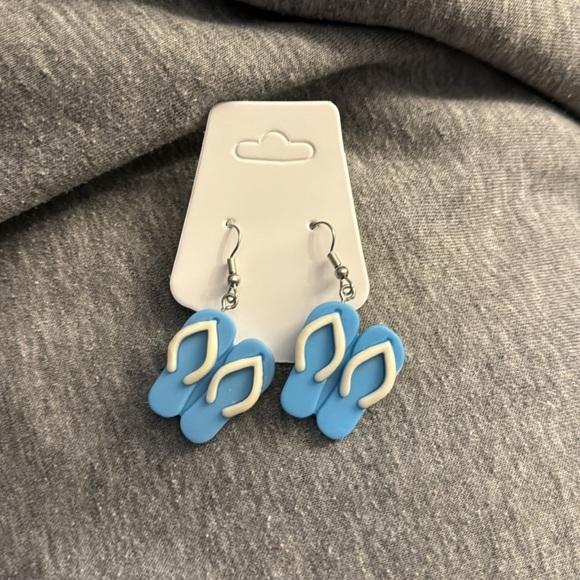 Jewelry - 🛍️BUNDLE 3 for $17 FLIP FLOPS cute earrings kawaii food animal -